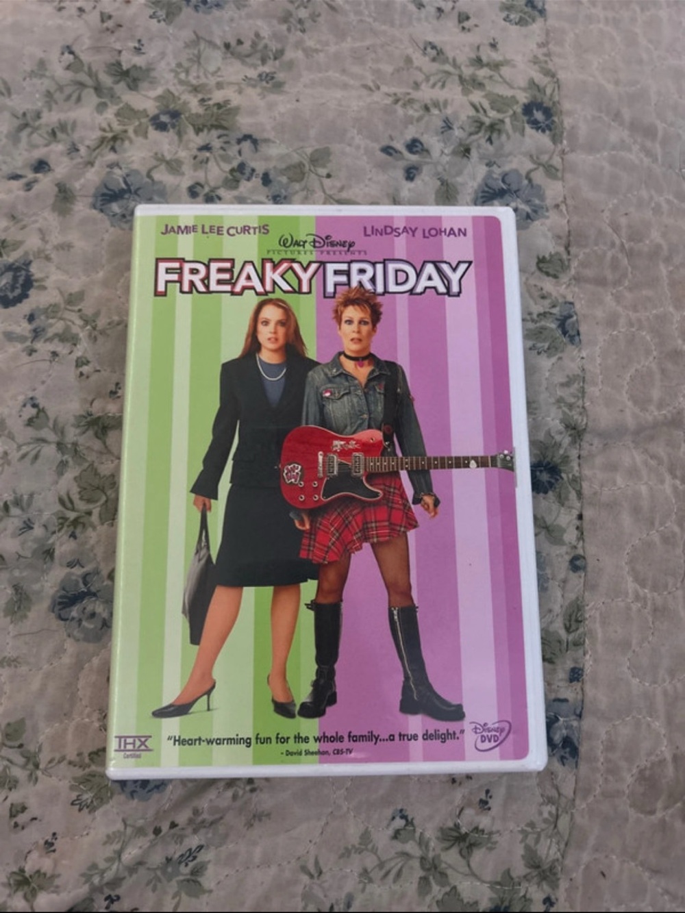 Disney Freaky Friday DVD Case – Pink & Green Striped Cover